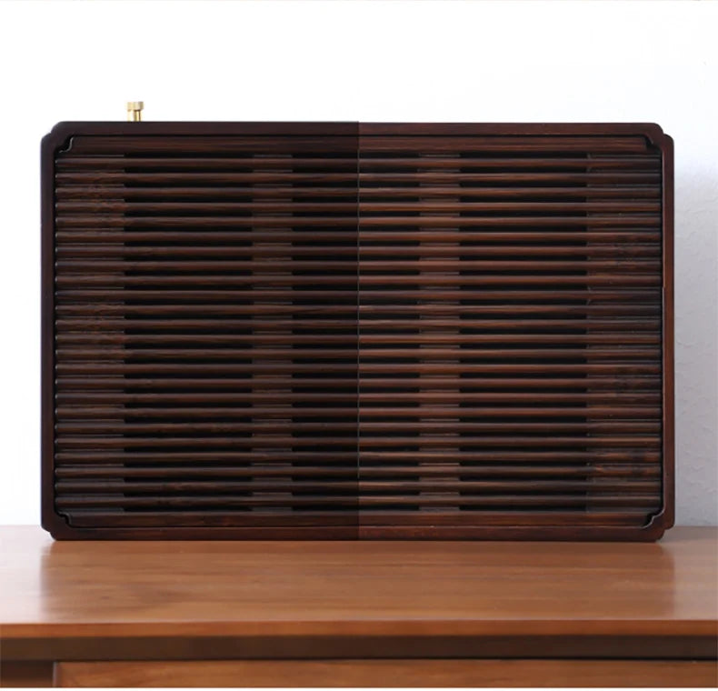 GIANXI Chinese Natural Bamboo Tea Tray Water Storage Kung Fu Tea Set Simple Rectangular Tea Board Tea Storage Tray