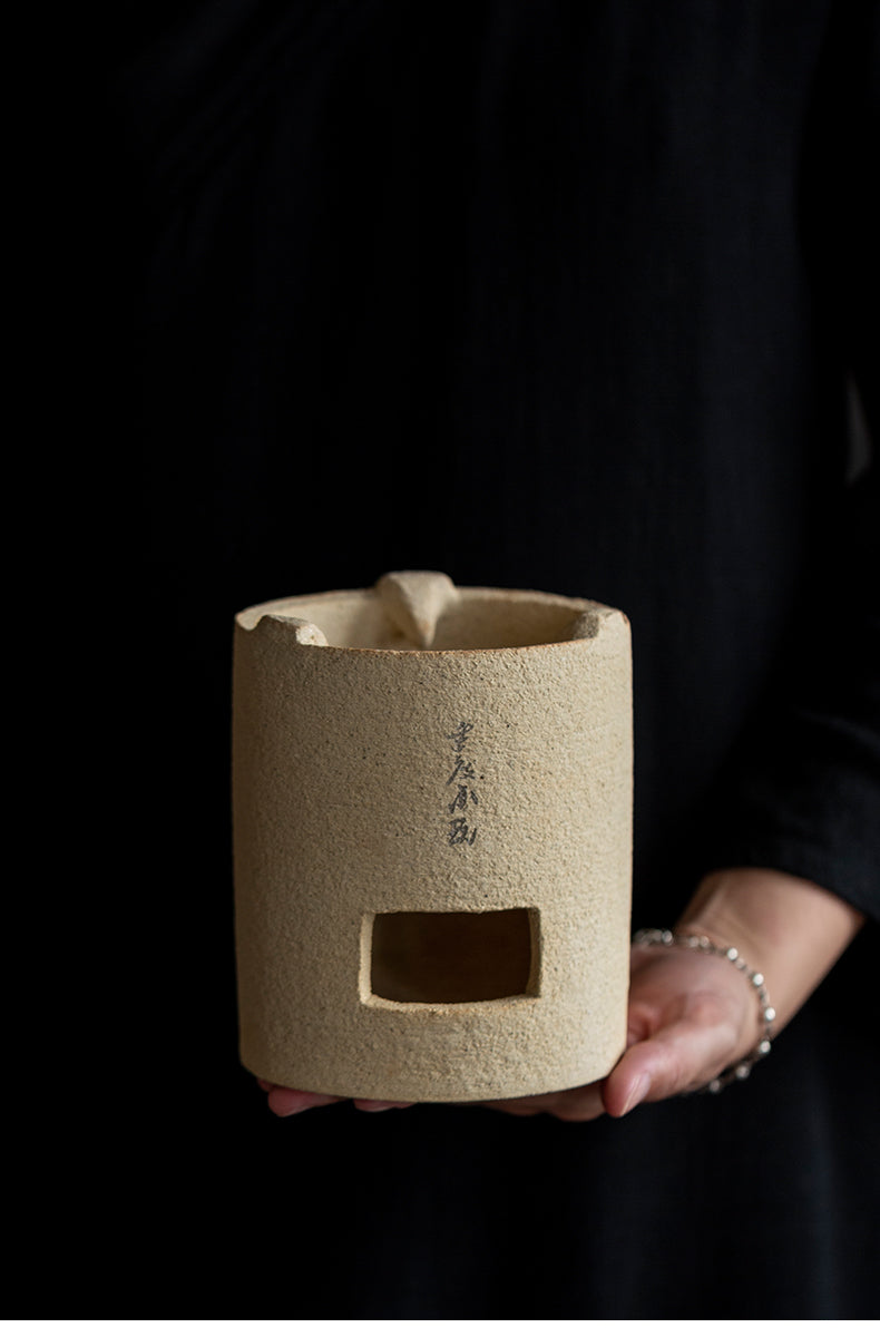 White Clay Charcoal Stove Tea Making Shadiao Tea-Boiling Stove Charcoal Stove Chaozhou Stove Tea Making Dedicated Tea Making Chinese Tea Ceremony