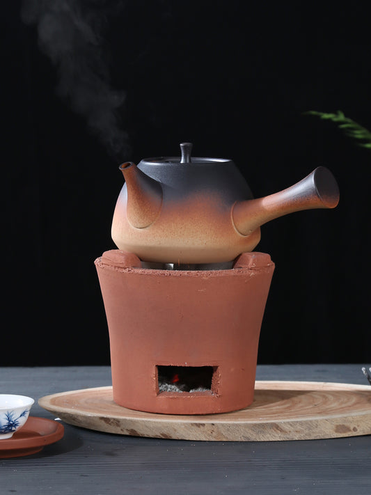 Charcoal Stove Red Clay Stove Small Fire Stove Surrounding Stove Olive Charcoal Wood Charcoal Kung Fu Tea Brewing Stove Household Water Boiling Retro Stove