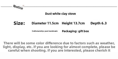 White Clay Charcoal Stove Tea Making Shadiao Tea-Boiling Stove Charcoal Stove Chaozhou Stove Tea Making Dedicated Tea Making Chinese Tea Ceremony
