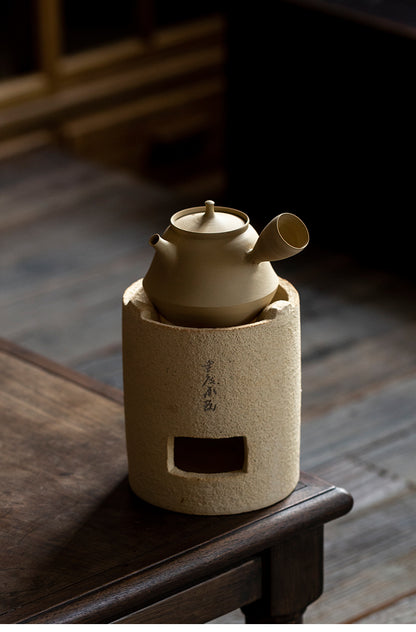 White Clay Charcoal Stove Tea Making Shadiao Tea-Boiling Stove Charcoal Stove Chaozhou Stove Tea Making Dedicated Tea Making Chinese Tea Ceremony