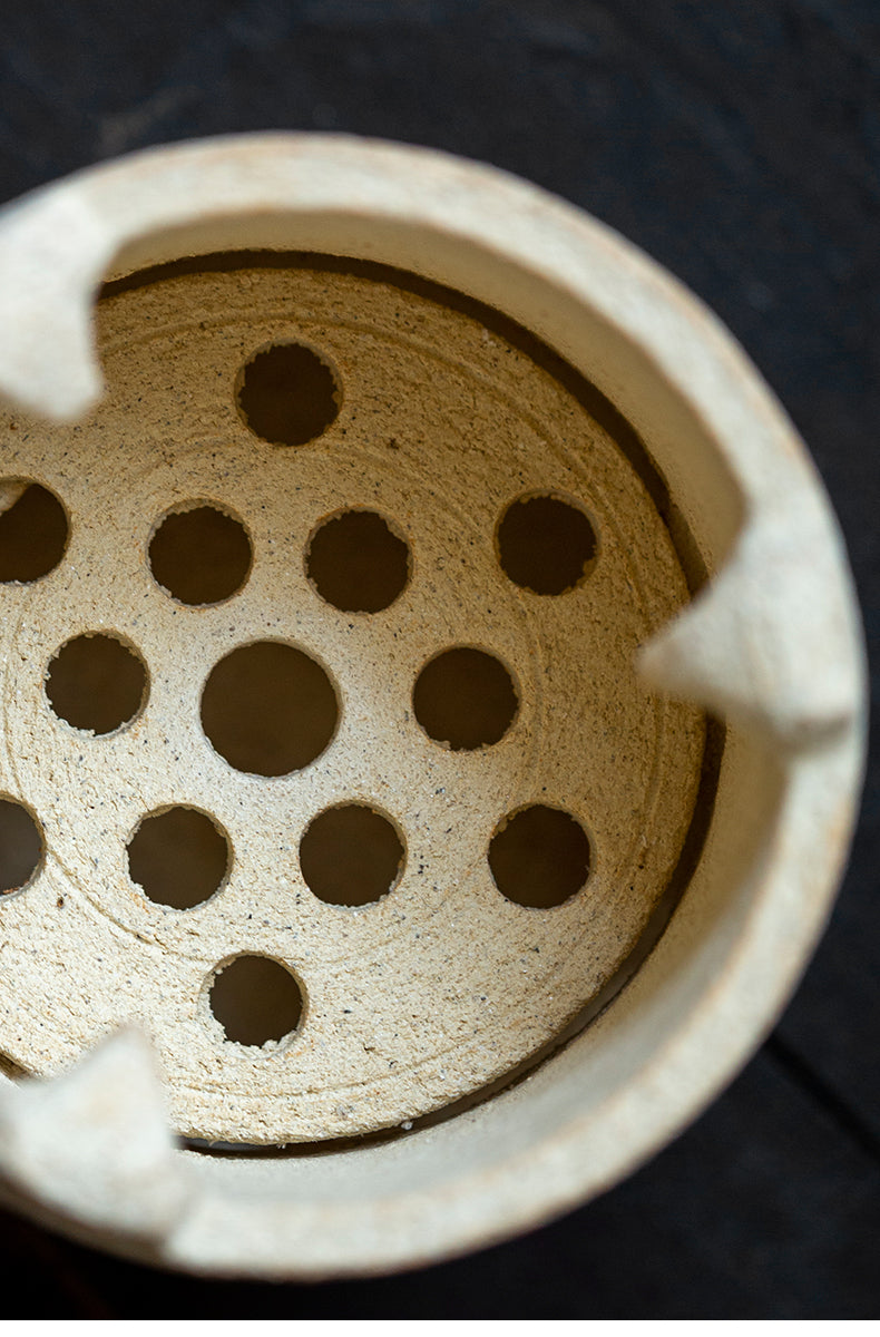 White Clay Charcoal Stove Tea Making Shadiao Tea-Boiling Stove Charcoal Stove Chaozhou Stove Tea Making Dedicated Tea Making Chinese Tea Ceremony