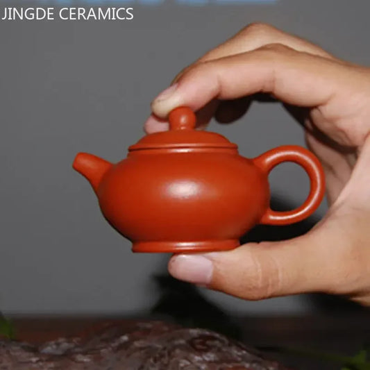 Mini Purple Clay Teapot Zhu Mud Small Capacity Tea Pot Chinese Tea Ceremony Accessories Customized Home Tea Set Decoration