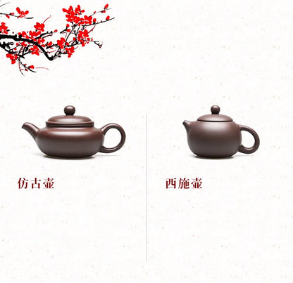 Chinese Yixing Purple Clay Teapot Large-capacity Antique Pot Handmade Xishi Tea Pot Tradition Tea Set Household Drinkware