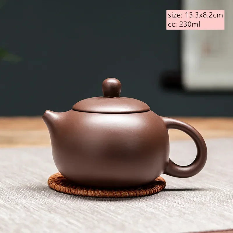 Chinese Yixing Purple Clay Teapot Large-capacity Antique Pot Handmade Xishi Tea Pot Tradition Tea Set Household Drinkware
