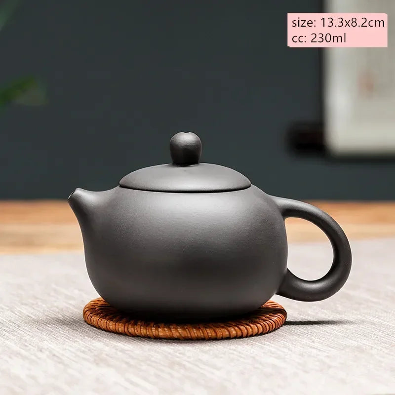 Chinese Yixing Purple Clay Teapot Large-capacity Antique Pot Handmade Xishi Tea Pot Tradition Tea Set Household Drinkware