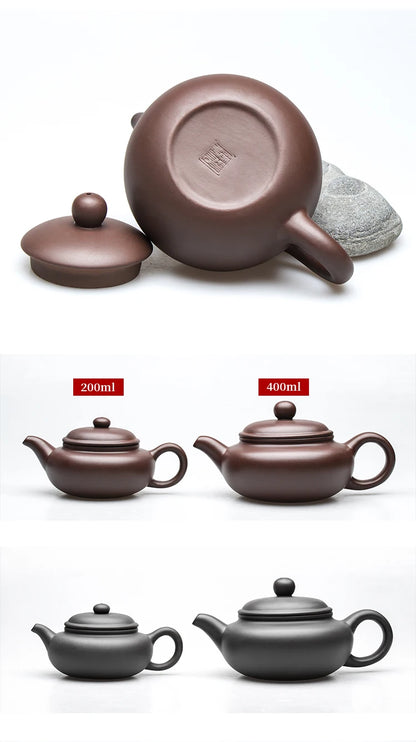Chinese Yixing Purple Clay Teapot Large-capacity Antique Pot Handmade Xishi Tea Pot Tradition Tea Set Household Drinkware