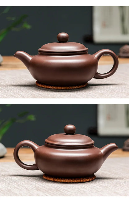 Chinese Yixing Purple Clay Teapot Large-capacity Antique Pot Handmade Xishi Tea Pot Tradition Tea Set Household Drinkware