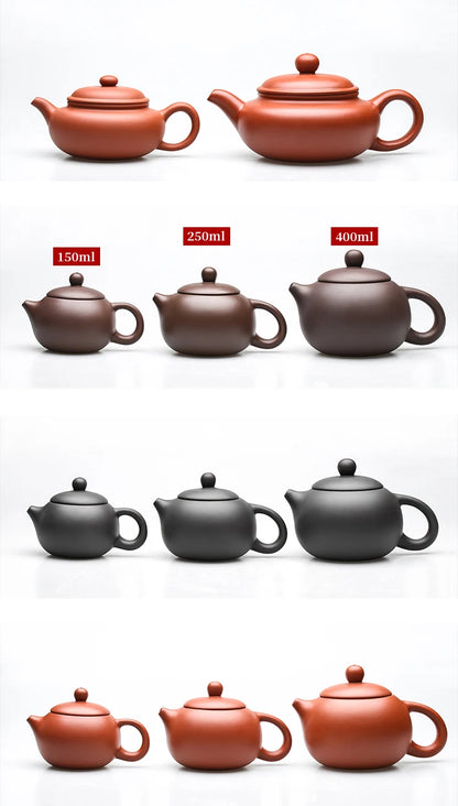 Chinese Yixing Purple Clay Teapot Large-capacity Antique Pot Handmade Xishi Tea Pot Tradition Tea Set Household Drinkware