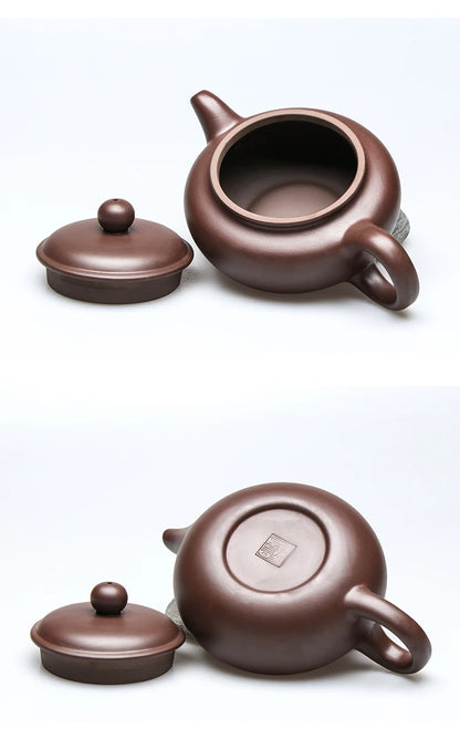 Chinese Yixing Purple Clay Teapot Large-capacity Antique Pot Handmade Xishi Tea Pot Tradition Tea Set Household Drinkware