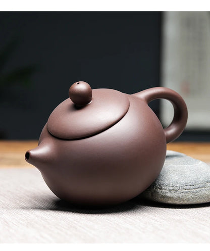 Chinese Yixing Purple Clay Teapot Large-capacity Antique Pot Handmade Xishi Tea Pot Tradition Tea Set Household Drinkware