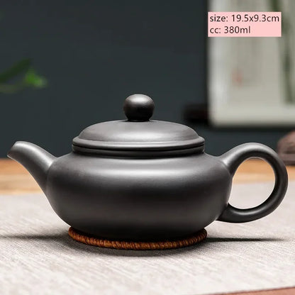 Chinese Yixing Purple Clay Teapot Large-capacity Antique Pot Handmade Xishi Tea Pot Tradition Tea Set Household Drinkware