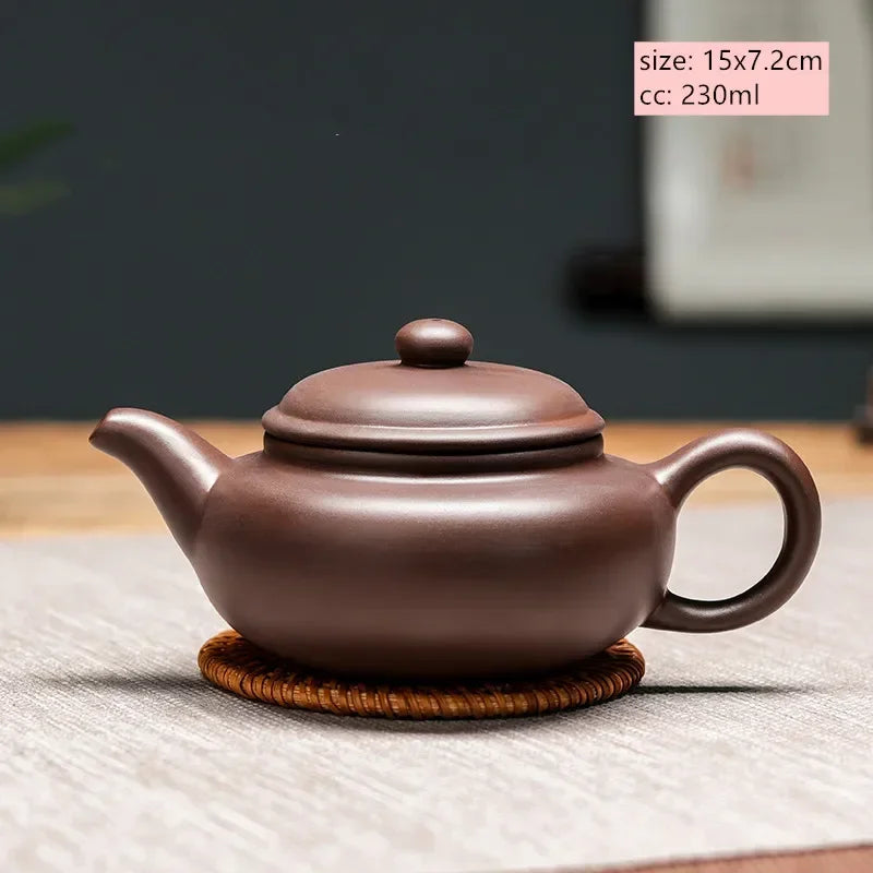 Chinese Yixing Purple Clay Teapot Large-capacity Antique Pot Handmade Xishi Tea Pot Tradition Tea Set Household Drinkware