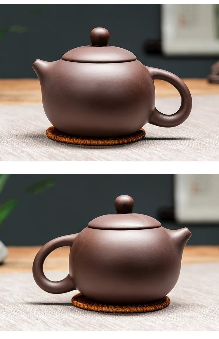 Chinese Yixing Purple Clay Teapot Large-capacity Antique Pot Handmade Xishi Tea Pot Tradition Tea Set Household Drinkware